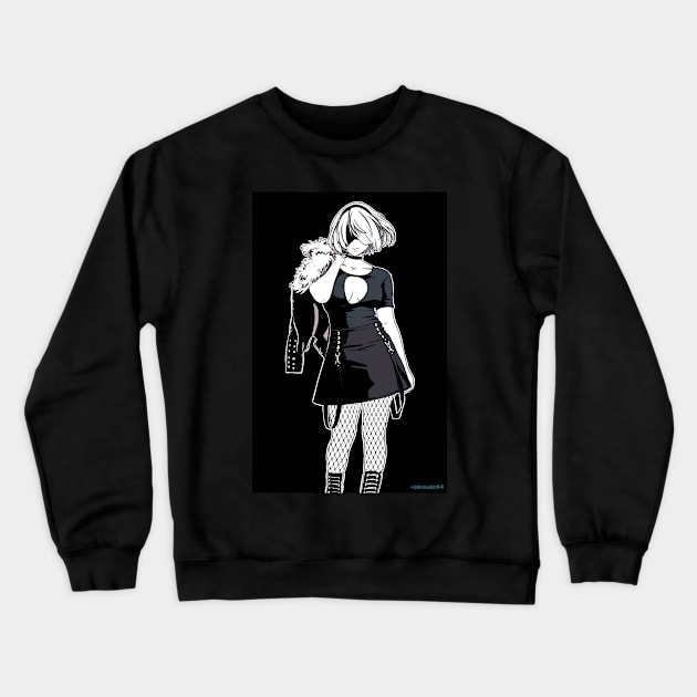 b 10 Crewneck Sweatshirt by John Caden 64